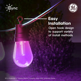 GE Cync 48ft Smart LED Café String Lights, Multicolor with Individual Bulb Control