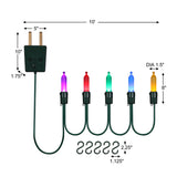 Mr. Christmas Oversized Multicolor Light Strand with Five 8" Decorative Bulbs