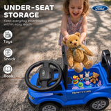 F150 Licensed Ford Raptor Toddler Ride-On Car with Headlights, Horn & Under-Seat Storage