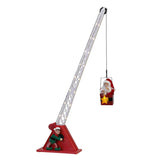 Mr. Christmas Animated Santa’s Christmas Crane with LED Star, 15 Carols & Extending Arm up to 44"