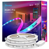 Govee 49.2ft Wi-Fi RGBIC Smart LED Strip Light with Music Sync and Voice Control