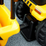 Cat Caterpillar Licensed Ride-On Excavator with Shovel & Trailer, Foot-Powered