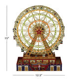 Mr. Christmas 15" World’s Fair Grand Animated Ferris Wheel with LED Light Show & 50 Songs