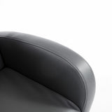 Qaba Kids Rocking Armchair with Side Storage Pockets, Gray PU Leather Upholstery