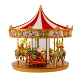 Mr. Christmas 12" Very Merry Animated Christmas Carousel with LED Lights & 25 Carols