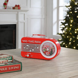 Mr. Christmas Grinch Who-Tunes Radio, Red, 10.6" with 3 Pre-Programmed Stations & Volume Control