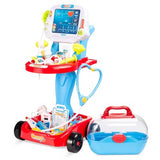 Best Choice Products Kids Play Doctor Kit with Mobile Medical Cart, 17 Accessories & Carrying Case