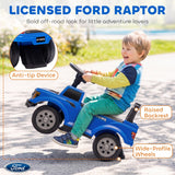 F150 Licensed Ford Raptor Toddler Ride-On Car with Headlights, Horn & Under-Seat Storage