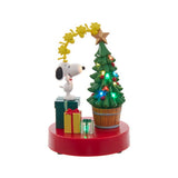 Kurt Adler Peanuts Snoopy & Woodstock Musical Lighted Christmas Tabletop Decoration