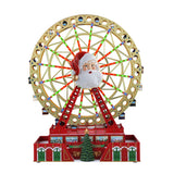 Mr. Christmas Santa’s Light Show Ferris Wheel, 15" Animated Display with 128 RGB LEDs, 50 Songs & Remote