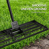Best Choice Products Lawn Leveling Rake, 30" x 10" Steel Head with Adjustable 52.8"–78" Handle