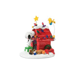 Department 56 Peanuts Getting Ready for Christmas Figurine, Snoopy & Woodstock