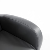 Qaba Kids Rocking Armchair with Side Storage Pockets, Gray PU Leather Upholstery