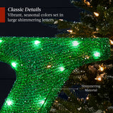 Best Choice Products 32" Lighted JOY Yard Decoration, 3-Piece Set, 150 Warm White LEDs