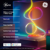 GE Cync Dynamic Effects 32ft Full Color Smart LED Light Strip with Music Sync and App Control