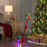 Mr. Christmas Grinch Animated Utility Sleigh with Max, Extendable Ladder & 15 Christmas Songs