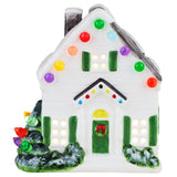 Mr. Christmas Nostalgic Ceramic Village House, 4.6" with LED Lights & 4-Hour Timer