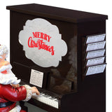 Mr. Christmas 10" Sing-A-Long Santa Interactive Piano Decoration with 24 Carols & 12 Song Sheets