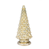 Mr. Christmas 16" Mercury Glass Christmas Tree with Twinkling LEDs & Multicolor Kaleidoscope Lights