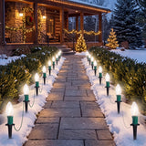 24 Ct C9 LED  Bulbs Warm White Christmas Walkway Lights, 30.75 ft
