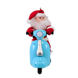 Mr. Christmas 14.5" Scootin’ Santa Animated Musical Scooter with LED Headlight & 24 Christmas Carols