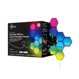 GE Cync Dynamic Effects Smart LED Hexagon Light Panels, 7-Pack, Full Color with Music Sync
