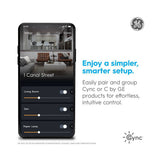 GE Cync Direct Connect Full Color LED Light Strip, 32 ft, Indoor Smart Wi-Fi Lighting
