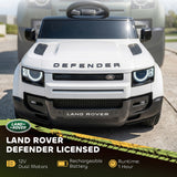 Qaba 12V Licensed Land Rover Defender Ride-On Car with Remote, Suspension & Music