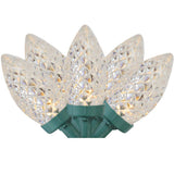 Northlight 100ct C7 Warm White LED Faceted Christmas String Lights, 66 ft.