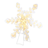 Mr. Christmas 35" Outdoor Twinkling LED Snowflake with Metal Easel & Ground Stakes