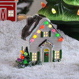 Mr. Christmas Nostalgic Ceramic Village House, 4.6" with LED Lights & 4-Hour Timer