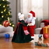 Mr. Christmas 11.5" Really Dancing Santa & Mrs. Claus with Sound Activation & 8 Christmas Carols