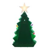 Mr. Christmas 24" Outdoor Lighted Blow Mold Christmas Tree with Star Topper & 6-Hour Timer