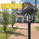 C Cattleya Solar Flickering Flame LED Path Lights, 6-Pack