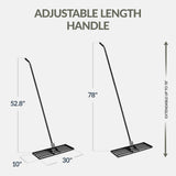 Best Choice Products Lawn Leveling Rake, 30" x 10" Steel Head with Adjustable 52.8"–78" Handle