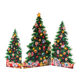 Mr. Christmas 15" Illuminated Folding Christmas Tree Scene with 12 Warm White LEDs & Timer