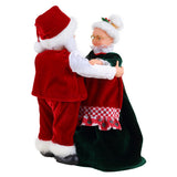Mr. Christmas 11.5" Really Dancing Santa & Mrs. Claus with Sound Activation & 8 Christmas Carols