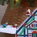 Mr. Christmas Animated & Musical Santa’s Ski Slope, 46.5" Holiday Display with Adapter