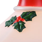Mr. Christmas 11" Lighted Blow Mold Lantern, White with Red & Green Panes, Warm White LED