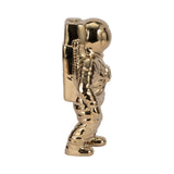 Sagebrook Home Ceramic Astronaut Sculpture, 11" Metallic Gold Space-Themed Tabletop Décor