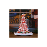 Mr. Christmas 9" Peppermint Tree with Animated Train, LED Lights & 15 Christmas Carols