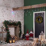 Joyfy 416 LED Christmas Icicle Lights, 78 Drops, 30.2ft Warm White with 8 Modes