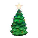 Mr. Christmas 24" Outdoor Lighted Blow Mold Christmas Tree with Star Topper & 6-Hour Timer
