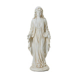 LuxenHome Virgin Mary Statue, 29.5" Ivory Blessed Mother Sculpture, Indoor & Outdoor Garden Décor