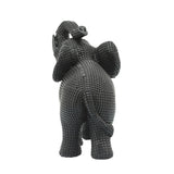 Sagebrook Home 7" Elephant Sculpture, Metallic Gold Polyresin Tabletop Figurine