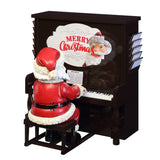 Mr. Christmas 10" Sing-A-Long Santa Interactive Piano Decoration with 24 Carols & 12 Song Sheets