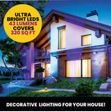 Bell + Howell Bionic Color Burst Solar LED Landscape Spotlights, 8-Pack, Color Changing