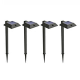 Home Zone Living Secure Linkable Solar Pathway Lights, 4-Pack, 300-Lumen Motion Sensor