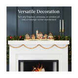 Best Choice Products Pre-Lit Wooden Christmas Village, 29" with 20 LEDs