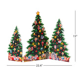Mr. Christmas 15" Illuminated Folding Christmas Tree Scene with 12 Warm White LEDs & Timer